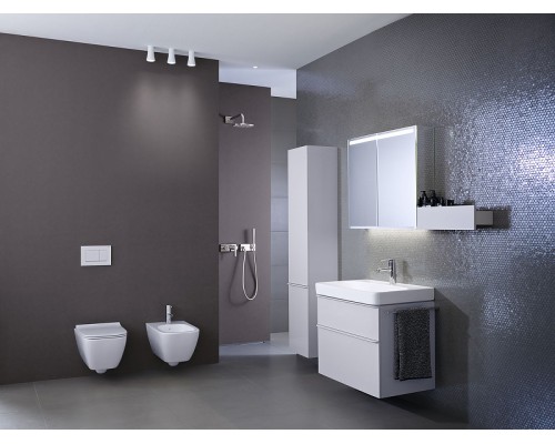 Зеркальный шкаф Geberit Smyle Square 75 500.205.00.1 подвесной Белый