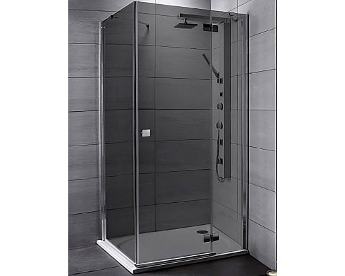 Душевой уголок Radaway Almatea KDJ 120x80 R профиль Хром стекло графит