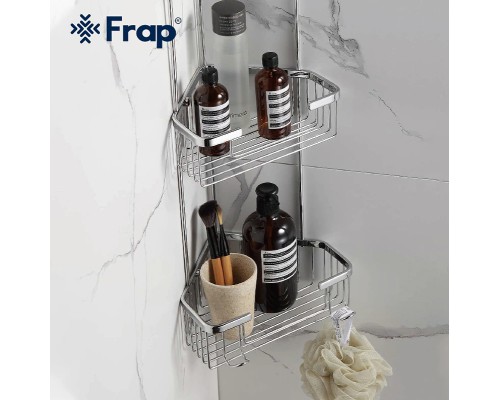 Полка корзина Frap угловая Хром
