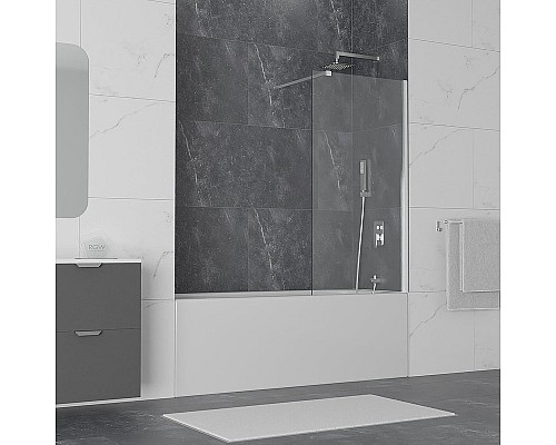 Шторка на ванну RGW Screens SC-051 60х150 351105106-11 профиль Хром стекло прозрачное