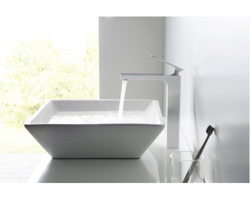 Смеситель для раковины-чаши Timo Torne 4311/00-16F хром-белый