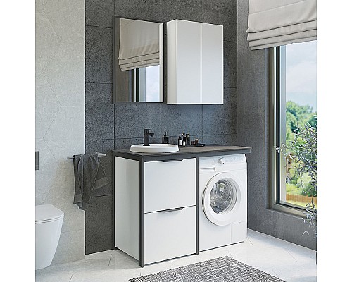 Тумба с раковиной Comforty Лозанна 120 00-00009517 Белый