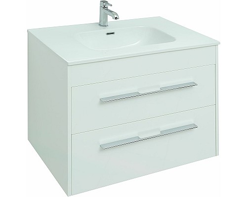 Тумба под раковину Aquanet Августа 80 277508 подвесная Белый глянец