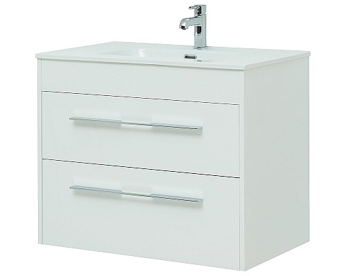 Тумба под раковину Aquanet Августа 80 277508 подвесная Белый глянец