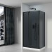 Душевой уголок Black&White Stellar Wind S812 BG 100x100 Черный матовый