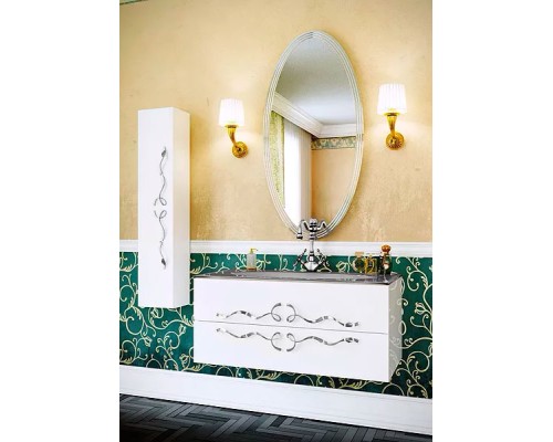 Шкаф пенал Clarberg Due amanti 25 DUE0525W Белый без ручек