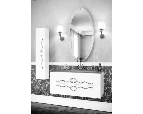 Шкаф пенал Clarberg Due amanti 25 DUE0525W Белый без ручек