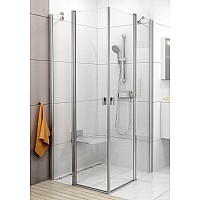 Душевой уголок Ravak Chrome 1QVG0100Z1 120 белый прозрачный