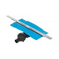 Душевой лоток BERGES SIMPEL 1000 матовый хром боковой