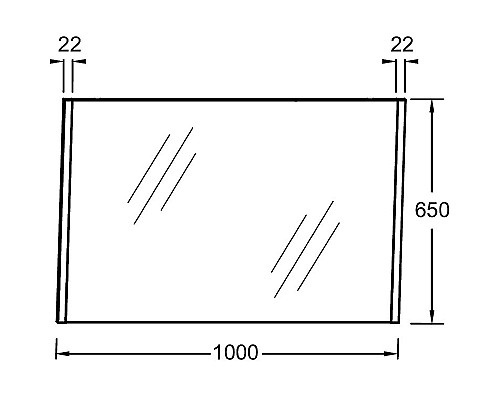 Зеркало Jacob Delafon Sherwood 100 EB1837RU-P13 Состаренный дуб