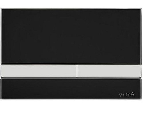 Клавиша смыва Vitra Concealed Cisterns 740-1101, чёрный глянец Клавиша смыва Vitra Concealed Cisterns 740-1101, чёрный глянец