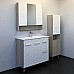 Тумба с раковиной Comforty Клеон 90Н 00-00004757 Белая Дуб дымчатый