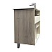 Тумба с раковиной Comforty Клеон 90Н 00-00004757 Белая Дуб дымчатый
