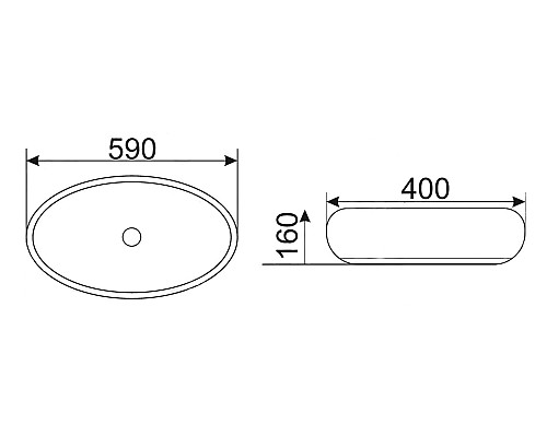 Раковина-чаша CeramaLux 59 168 Коричневая
