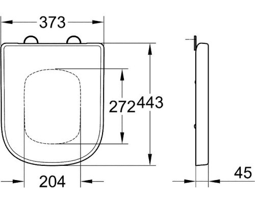 Унитаз Grohe напольный приставной 3932900H