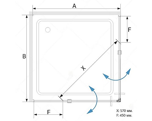 Душевой уголок RGW SV-33B 90х90
