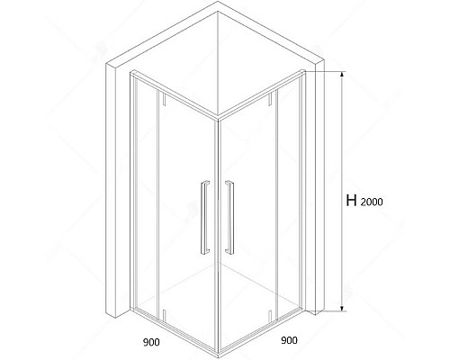 Душевой уголок RGW SV-33B 90х90
