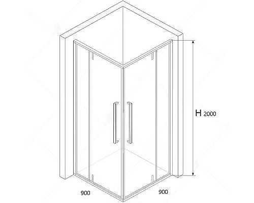 Душевой уголок RGW SV-33B 90х90