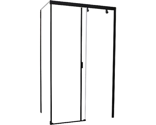 Душевой уголок Cerutti SPA Marbella 120B 120x80 R 7910 профиль Черный стекло прозрачное