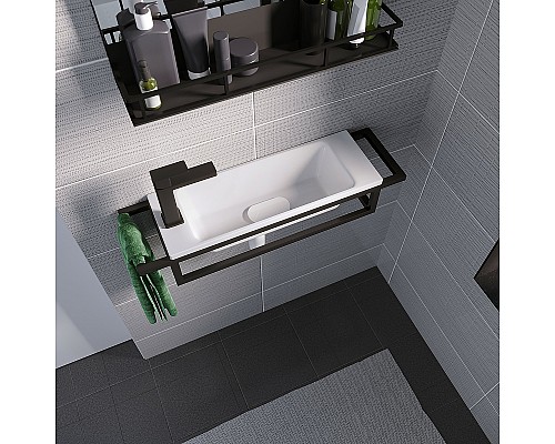 Консоль для раковины Grossman Метрис 50 105003 Черный