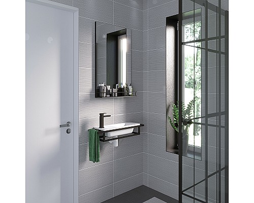 Консоль для раковины Grossman Метрис 50 105003 Черный