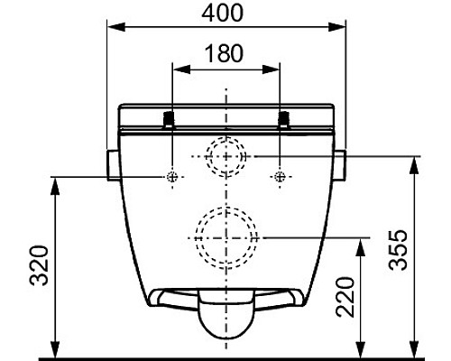 Унитаз биде Tece One 9700200 подвесной без сиденья