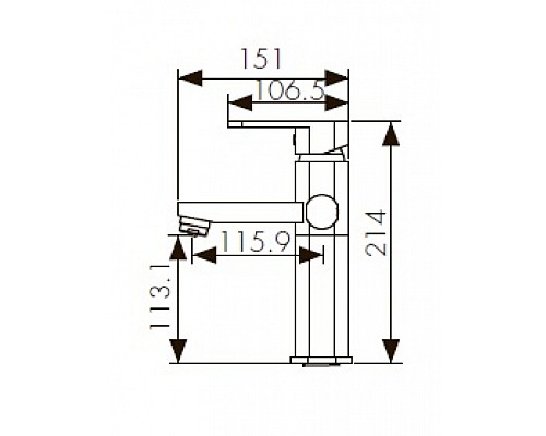 Смеситель для раковины KAISER Sonat 34711