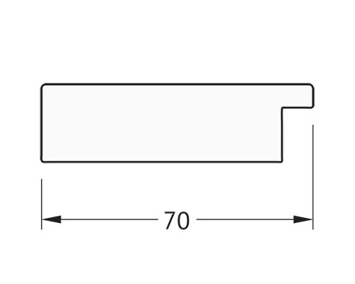 Зеркало Evoform Definite 86х66 BY 3180 в багетной раме - Соты титан 70 мм