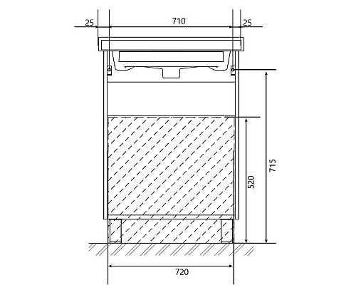 Тумба под раковину 1MarKa Gaula 80Н У92517 White