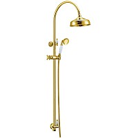 Стойка с верхним душем(20 см) Boheme IMPERIALE 402 золото