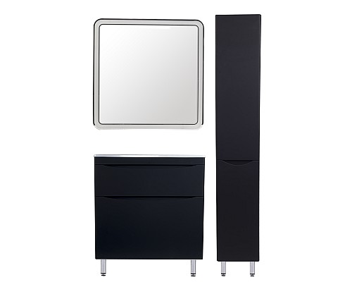 Тумба под раковину Style line Бергамо СС-00002313 напольная черная