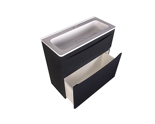 Тумба под раковину Style line Бергамо СС-00002313 напольная черная