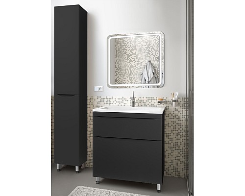 Тумба под раковину Style line Бергамо СС-00002313 напольная черная
