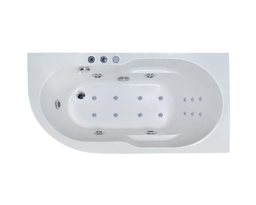 Акриловая ванна Royal Bath Azur De Luxe 170x80 с гидромассажем