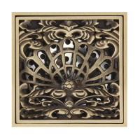 Трап сливной Veragio Canyon d40 VR.CAN-2019.BR, с декоративной решеткой 10x10, бронза