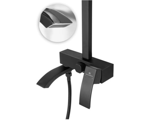 Душевая система Grocenberg GB7007-1 Черный матовый