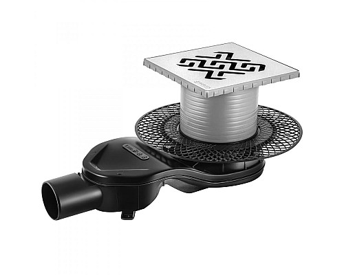 Трап BERGES PLATZ Antik 150х150 матовый хром боковой