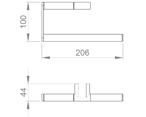 Полотенцедержатель Nofer 16341.B Хром