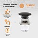 Донный клапан Orange X1-004b click-clack Черный матовый