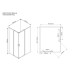 Душевой уголок Vincea Scala 100x80 Хром