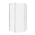 Душевое ограждение NEW TRENDY NEW SOLEO 100x80x195 (хром)