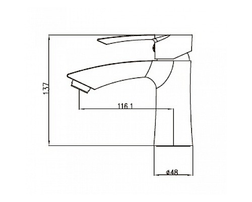 Смеситель для раковины KAISER Aurora 67011