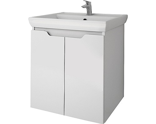 Тумба под раковину Dreja Q Plus (D) 55 99.1008 подвесная напольная Белый