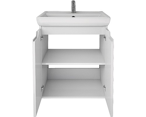 Тумба под раковину Dreja Q Plus (D) 55 99.1008 подвесная напольная Белый