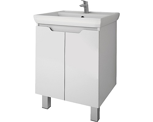Тумба под раковину Dreja Q Plus (D) 55 99.1008 подвесная напольная Белый