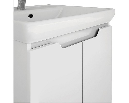 Тумба под раковину Dreja Q Plus (D) 55 99.1008 подвесная напольная Белый