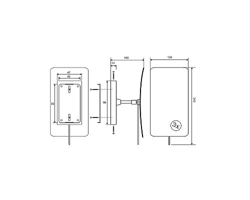 Косметическое зеркало без подсветки Bemeta 112201222