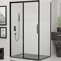 Душевой уголок RGW Leipzig LE-41B 150х80 34124185-014 профиль Черный стекло прозрачное