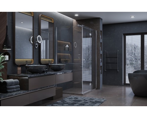 Душевой уголок Ambassador Diamond 120х80 12011107R профиль Хром стекло прозрачное