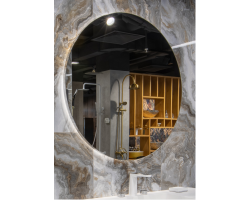 Зеркало Armadi Art Rombo круглое с тыльной подсветкой , 100см